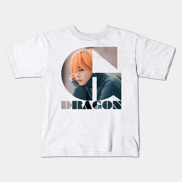 BIGBANG G-Dragon Typography Kids T-Shirt by iKPOPSTORE